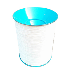 White nylon coated wire